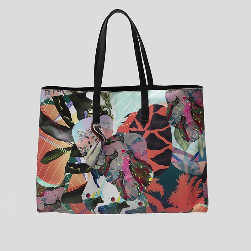 Custom Leather Tote Bags. Printed Leather Tote Bag - UK Made to Order