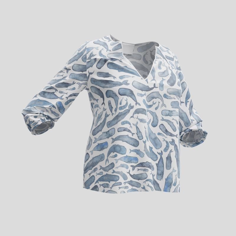 Printed Blouse Design Your Own Custom Blouses