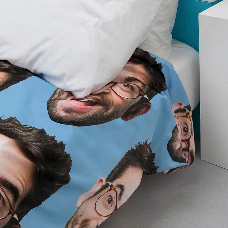Your Face Custom Duvet Cover Your Face Printed On Duvets