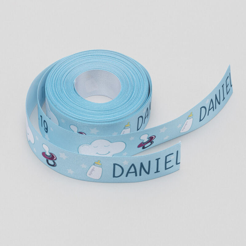 personalized baby shower ribbon